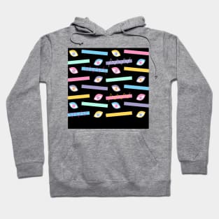 Eyes Pattern Black Big Hoodie